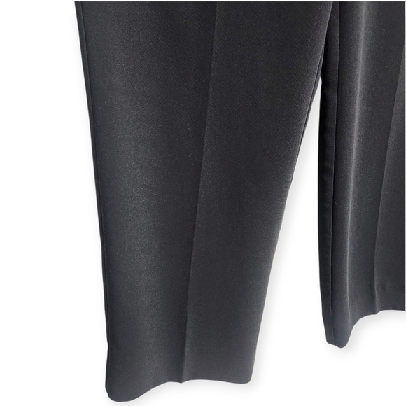 EUC GOOD AMERICAN LUXE SUITING COLUMN WIDE LEG TROUSERS PANTS SZ 10/30 BLACK - Picture 9 of 15
